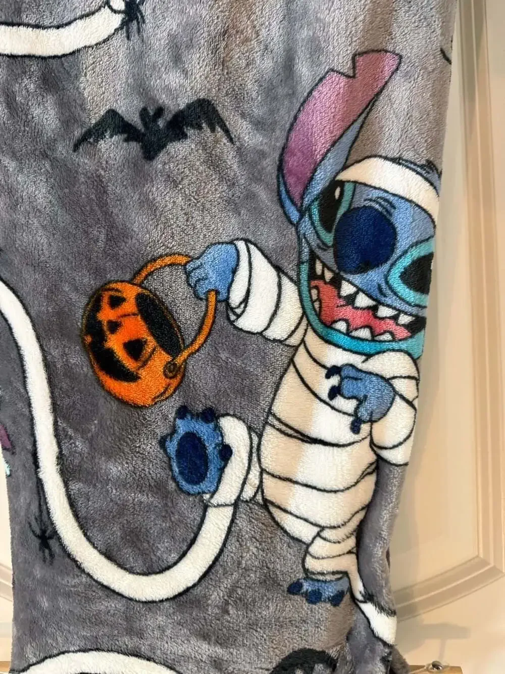 Disney Lilo & Stitch Halloween Mummy Costume Plush Throw Blanket 50 in x 70 in